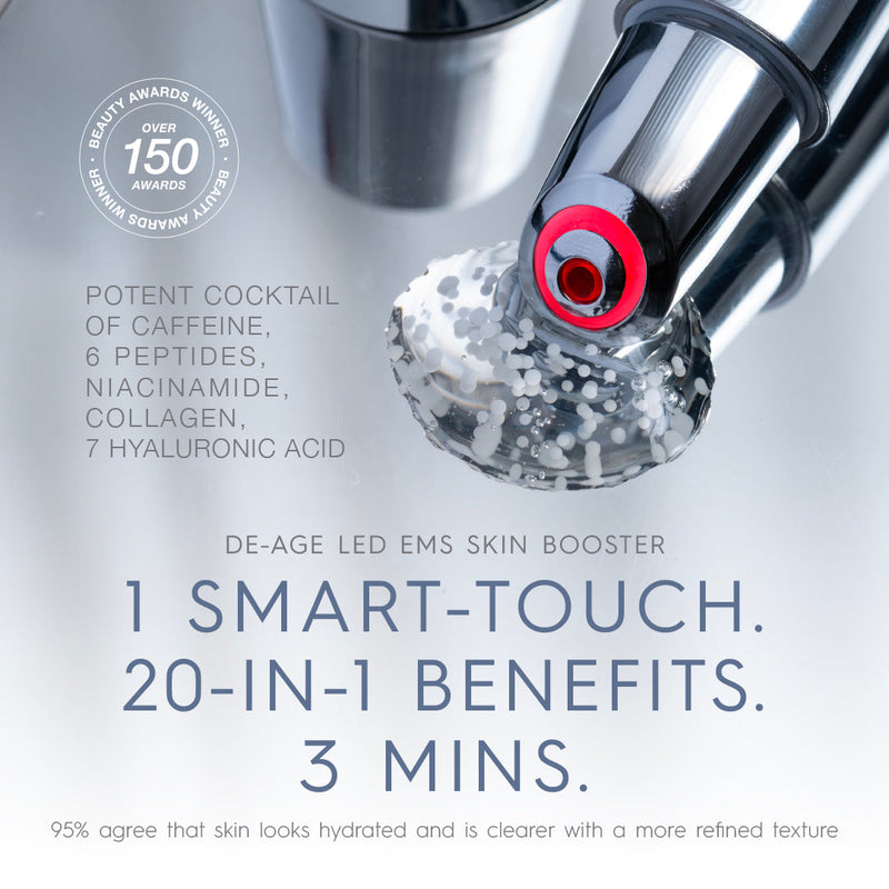 De-Age LED EMS Skin Booster Duo - 20ml x 4