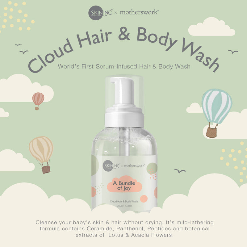 Skin Inc x Motherswork: A Bundle of Joy Cloud Hair & Body Wash